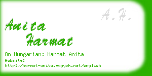 anita harmat business card